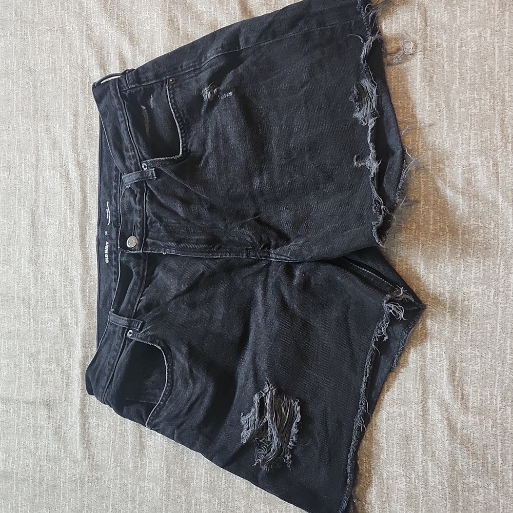 Old Navy High Rise Slouchy Straight Jean Shorts
